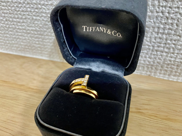 TIFFANY & Co./ティファニー/750/ダイヤモンドスクエアラップ/リング