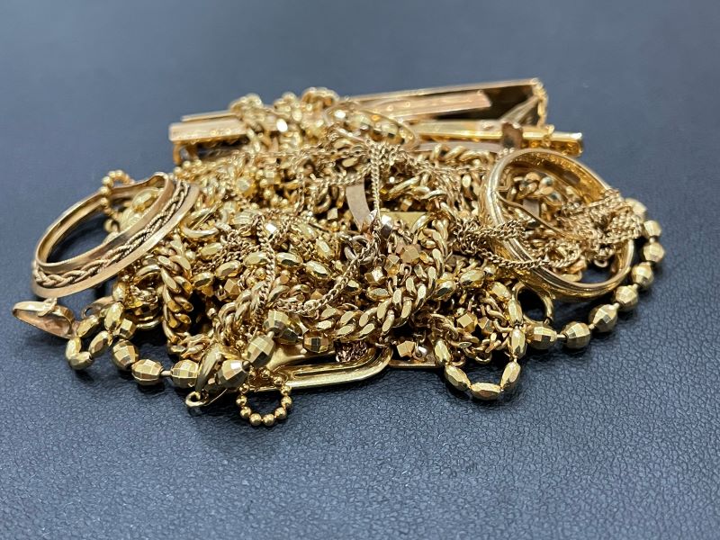 貴金属買取実績】金 K18 リング ネックレス ネクタイピンなど おまとめ 