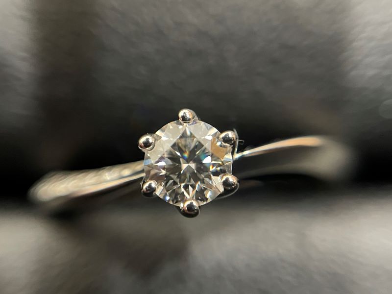 ジュエリー買取実績】Pt585 プラチナ ダイヤモンド リング D0.213ct 