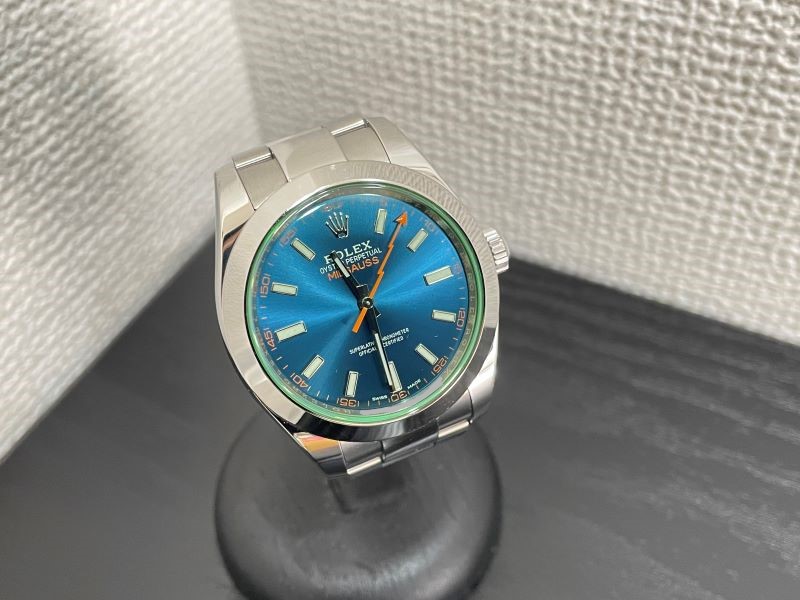 時計買取実績】ロレックス ミルガウス 116400GV Zブルー ランダム 旧 