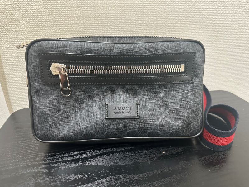 ブランド買取実績】グッチ ソフト GGスプリーム ベルトバッグ 474293  